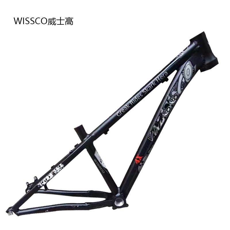 包邮威士高土坡车架26寸27.5C寸山地车铝合金材质黑蓝黄橙4X