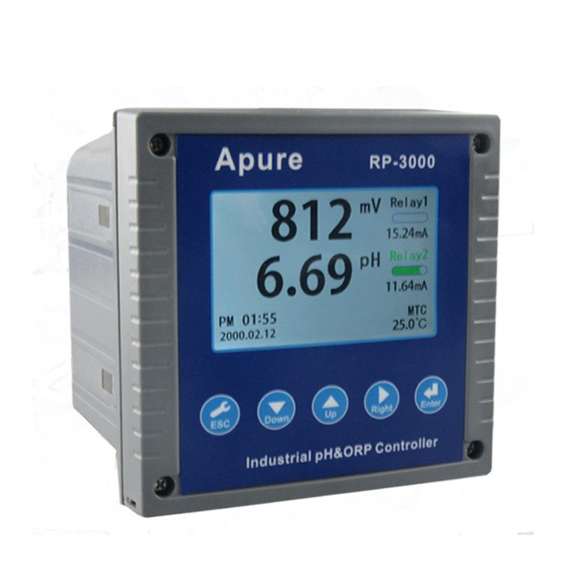 APURE爱普尔 工业在线酸碱度计RP-3000 PH计测试仪 双通道PH/ORP