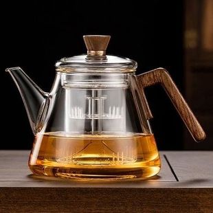 玻璃侧把煮茶壶蒸汽煮茶器耐高温烧水壶电陶炉专用养生Z壶家用自