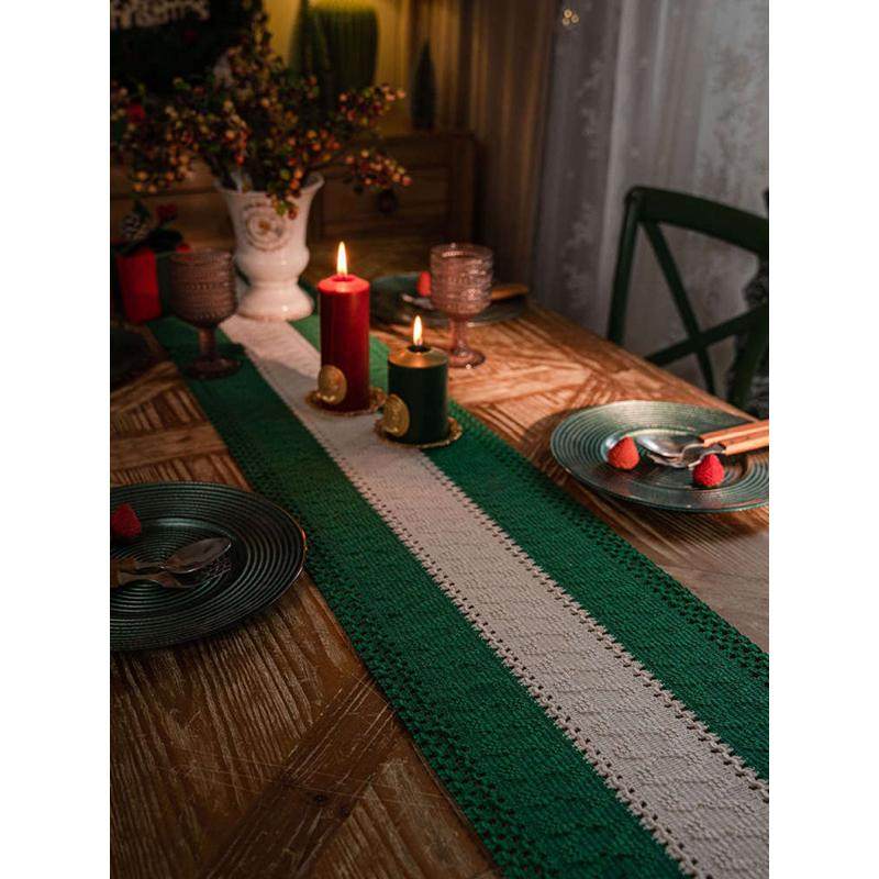 圣诞节棉麻编织桌旗美式法式长条桌布装饰餐垫餐桌斗柜桌垫布茶旗,居家布艺,桌旗,淘宝优惠券,粉丝福利购,淘宝优惠卷