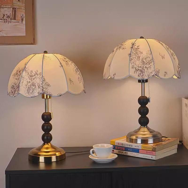 美式复古主卧室实木床头氛围台灯