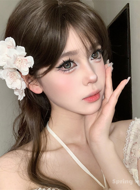 春日渐变粉色樱花发夹