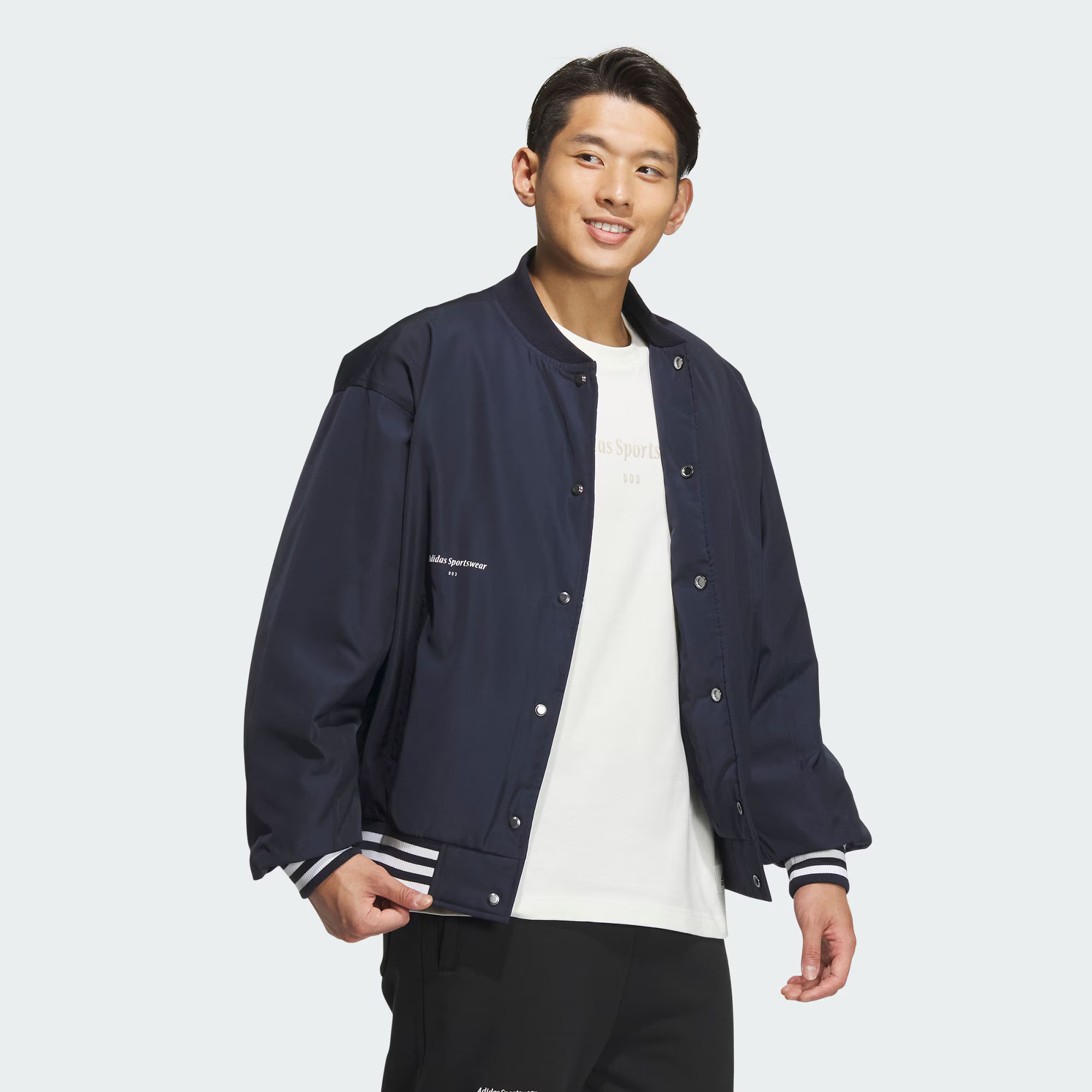 adidas/阿迪达斯 男子运动休闲棉服棒球服外套 IZ1602 IZ1601