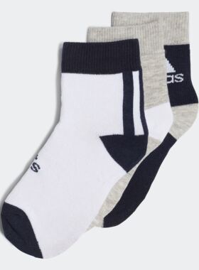 Adidas/阿迪达斯 儿童 3 Pairs 运动舒适及踝袜子 H16378