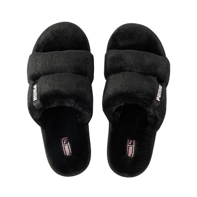 PUMA/彪马 女子复古耐磨舒适毛绒拖鞋 FLUFF SOLO 387522