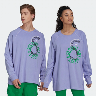 Adidas/阿迪达斯 男女Stella SMC情侣款运动宽松长袖T恤 IB5896