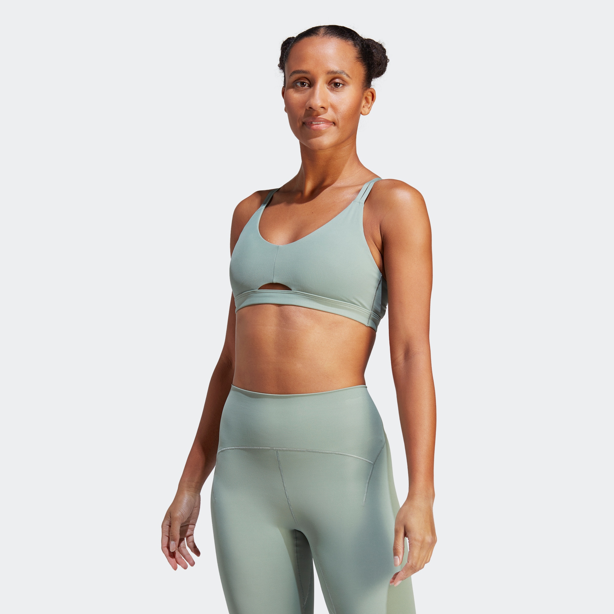 Adidas/阿迪达斯 女子低强度形体瑜伽普拉提运动紧身胸衣 HR3038