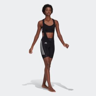 Adidas/阿迪达斯 女子速干骑行紧身运动背带短裤 GK6157（国际码