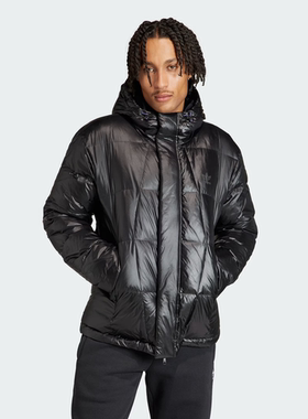 adidas/阿迪达斯 男女运动600蓬连帽羽绒服 IR7131（L码充绒135g