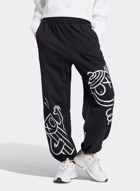 Adidas/阿迪达斯 女子三叶草休闲修身运动裤 HY4265