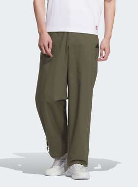 Adidas/阿迪达斯 男子梭织直筒阔腿运动休闲裤 JE8573