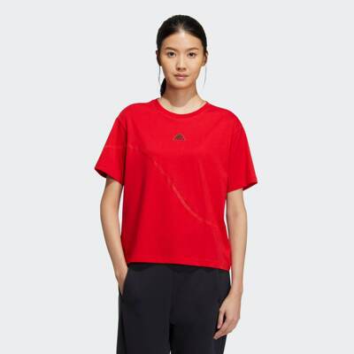Adidas/阿迪达斯 女子 SHORT 运动休闲短袖T恤 IZ3139