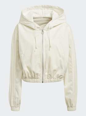 Adidas/阿迪达斯 女子运动休闲连帽夹克外套 GU0828