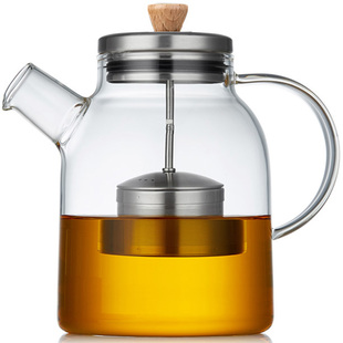 玻璃蒸煮茶壶单h壶耐高温加厚过滤家用电陶炉烧水大泡茶器茶具套