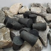 塑料橡胶螺杆眼堵头锥形建筑内外螺杆J眼封堵穿墙线管墙塞子堵头