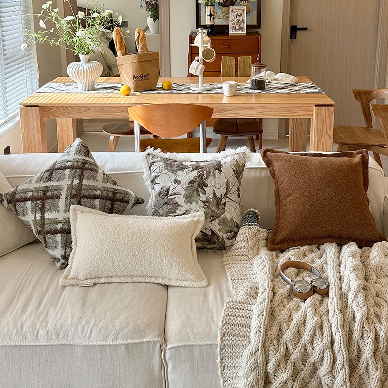 【普里马克】法式抱枕流苏边沙发客厅靠枕羽U丝绒氛围感腰枕