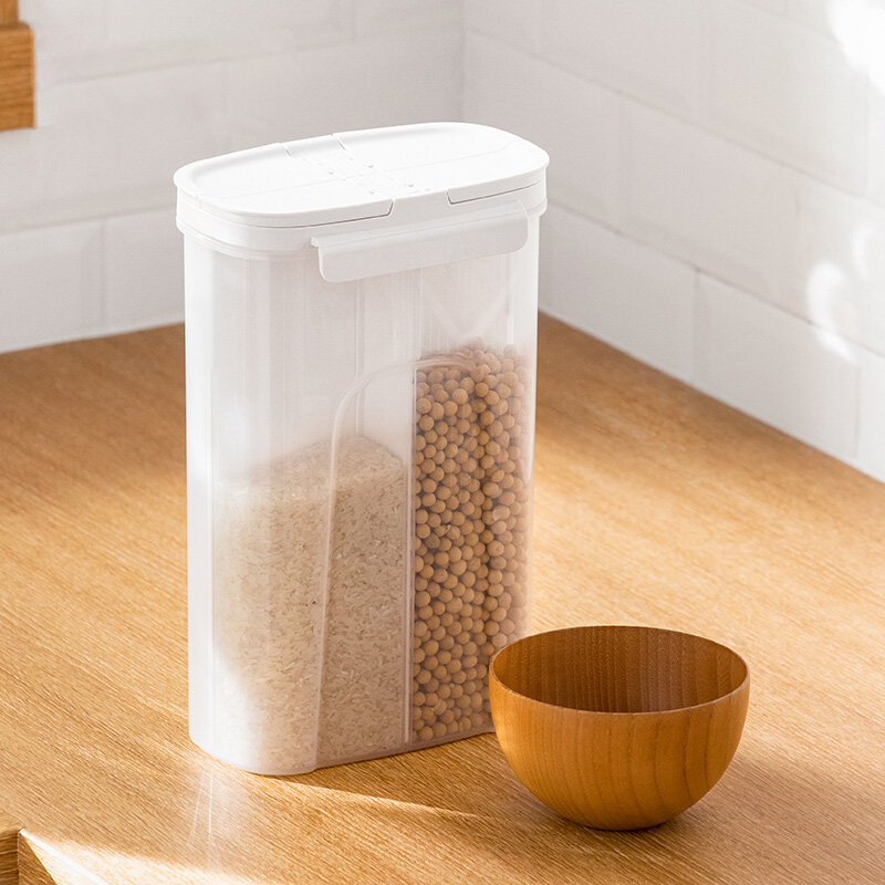 密封罐五谷杂粮分隔储存盒面条收纳盒谷物豆子P分格分类塑料储物