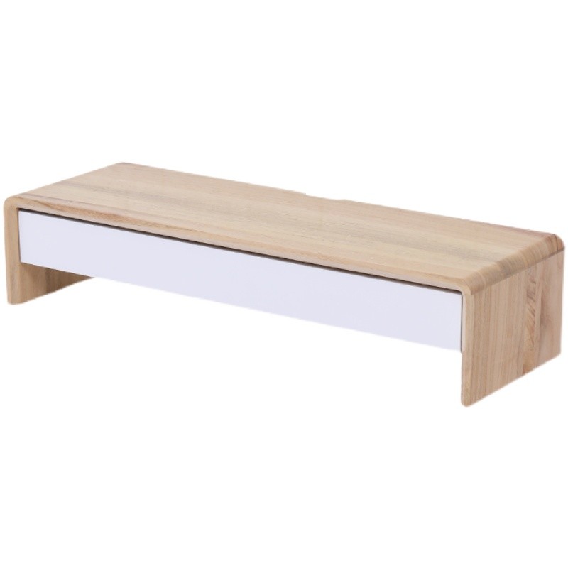 香樟木笔记本电脑增高架办公收纳A架台式显示器支架底座桌面收纳