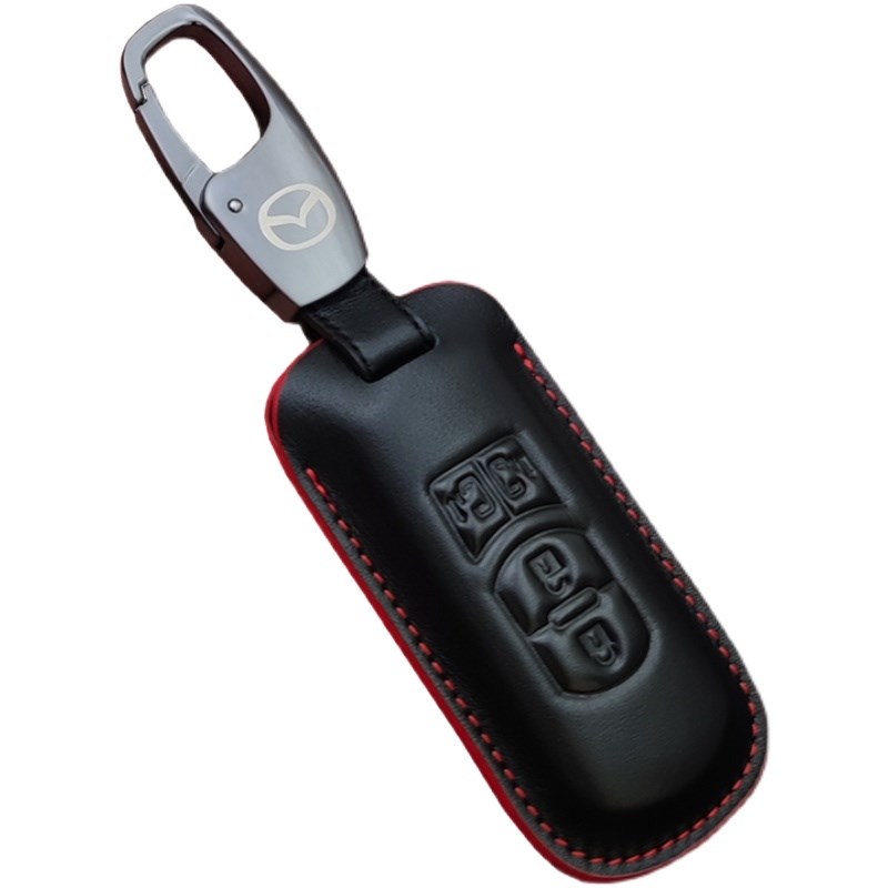 专用于马自c达XC4 5 8昂克赛拉马8阿特兹钥匙套真皮钥匙包改装扣