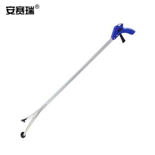 安赛瑞垃圾夹垃圾分类拾物器铝合金直杆垃圾钳环卫保洁夹100cm711