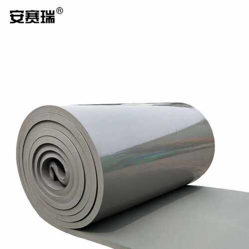 安赛瑞隔音防水棉自粘厚3cm1x10m灰色吸音棉隔音板阻燃ktv录音棚