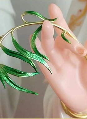 观音菩萨一整套柳枝玉净瓶法器佛像合金摆件观音杨柳枝菩萨配件