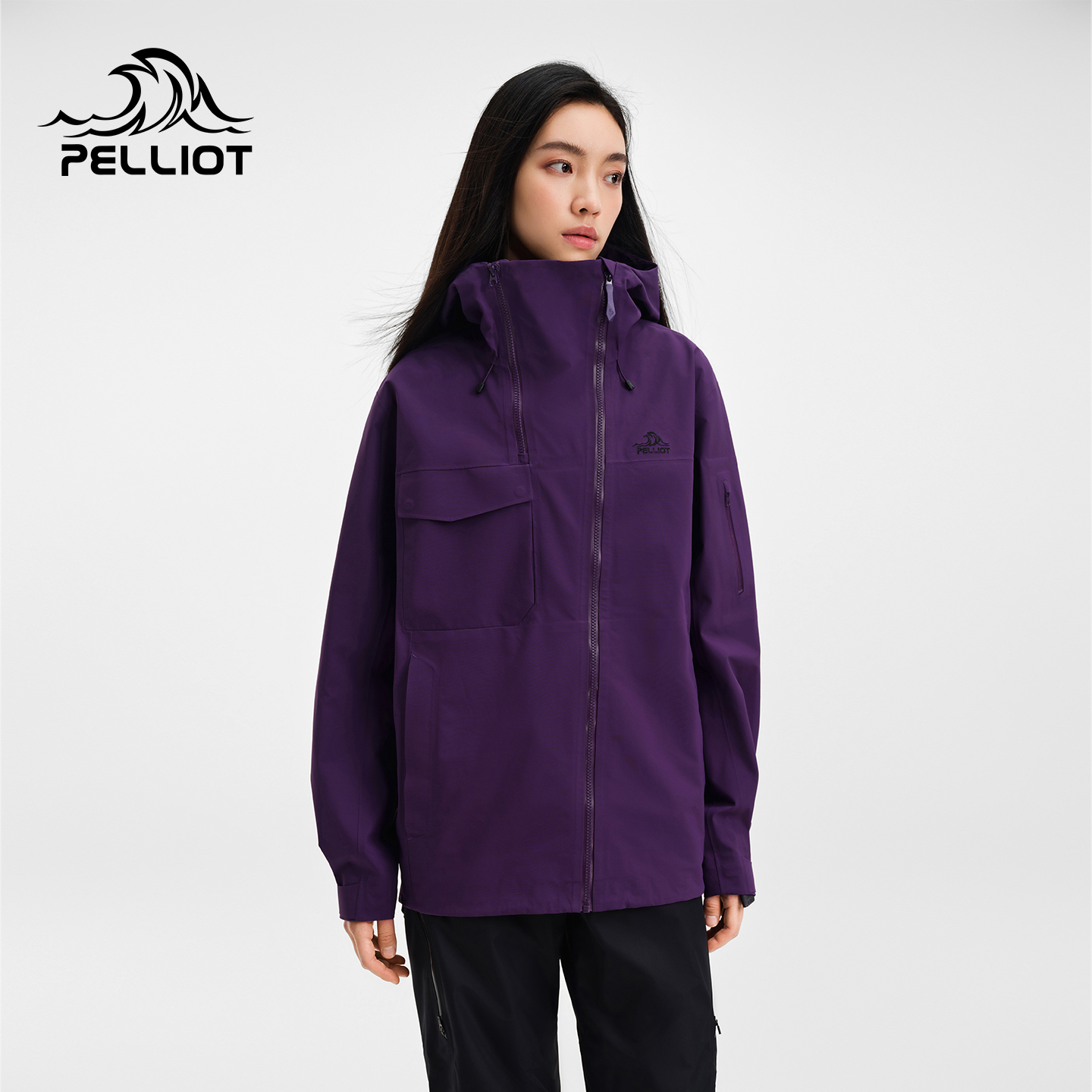 伯希和户外硬壳专业冲锋衣男女款25新款防风防水川西单壳登山服