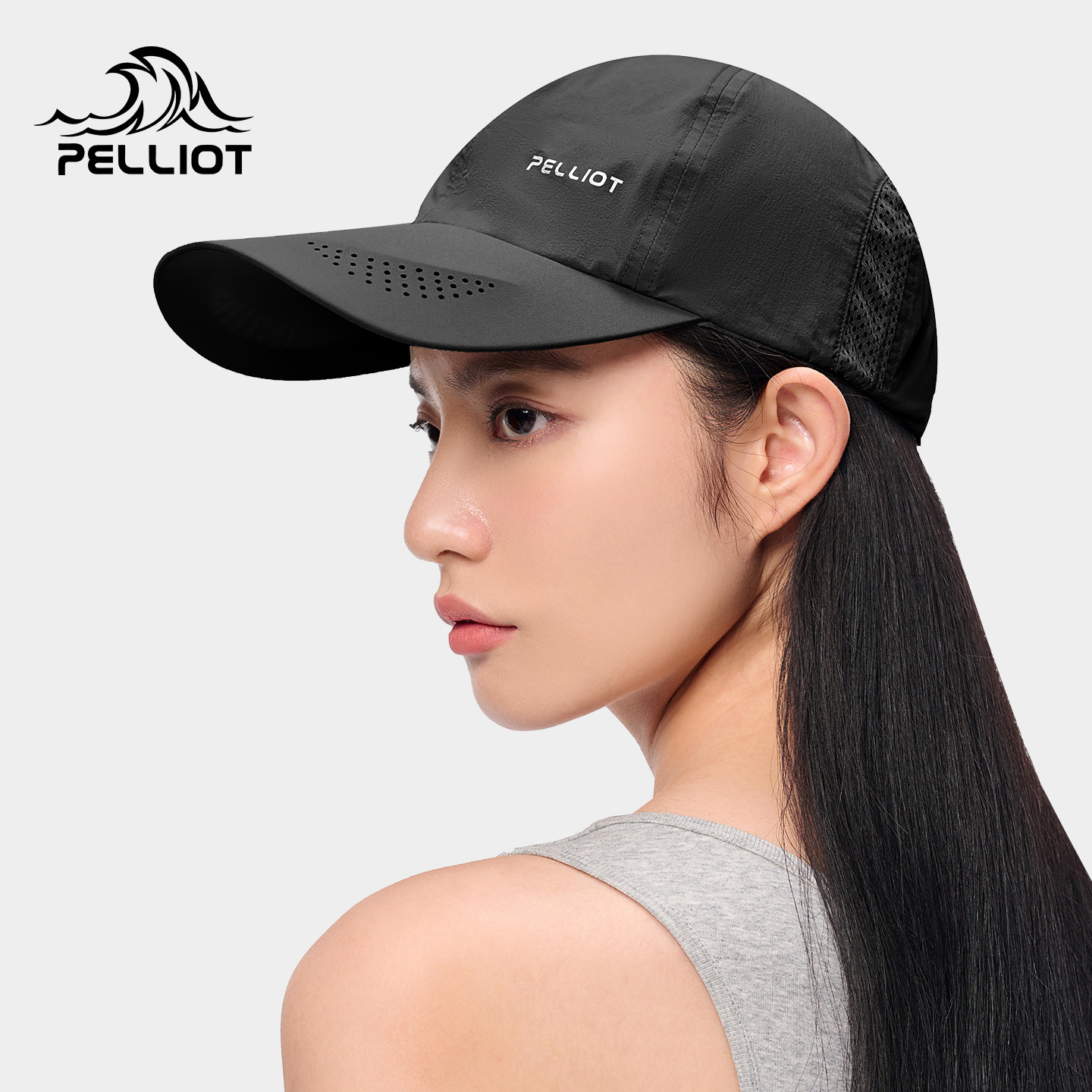 伯希和户外钓鱼防晒帽男女夏季棒球帽速干遮阳帽运动鸭舌太阳帽子