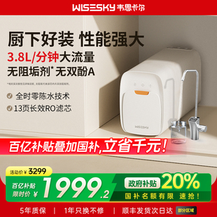 国补20% 韦思卡尔白积木ro反渗透直饮饮水机自来水家用