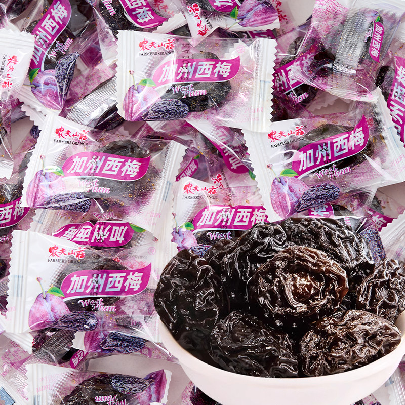 农夫山庄加州西梅独立包装酸甜蜜饯果脯果干休闲解馋零食年货批发