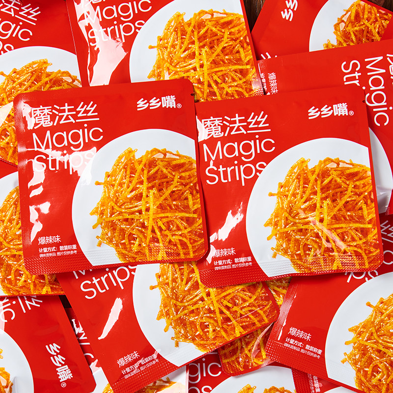 乡乡嘴爆辣魔法丝辣条香辣丝小包装儿童怀旧解馋休闲零食湖南特产