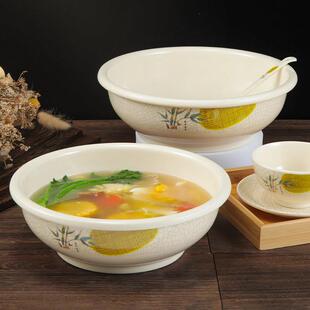 三聚氰胺汤碗商业腌鱼大碗彷瓷塑料大汤盆面碗酒店餐具餐厅饭碗