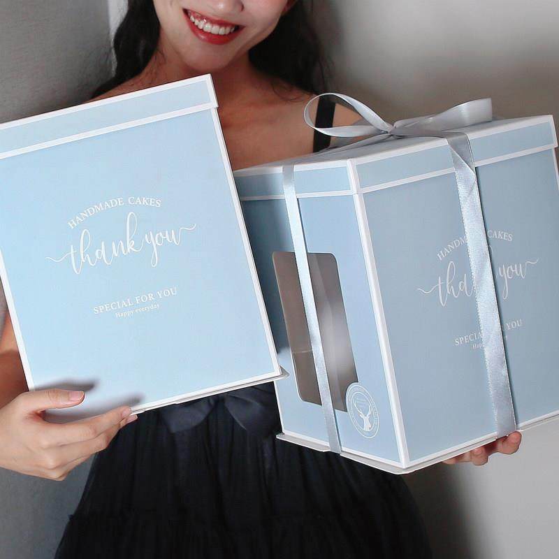 生日蛋糕盒包装盒6/8/10/ 12英寸双层加高流行烘焙包装，可定制Lo,厨房/烹饪用具,点心包装盒/包装袋,淘宝优惠券,粉丝福利购,淘宝优惠卷