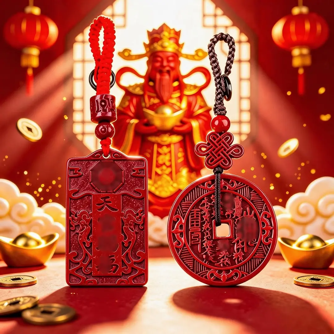 天官赐福纳福山鬼汽车挂件