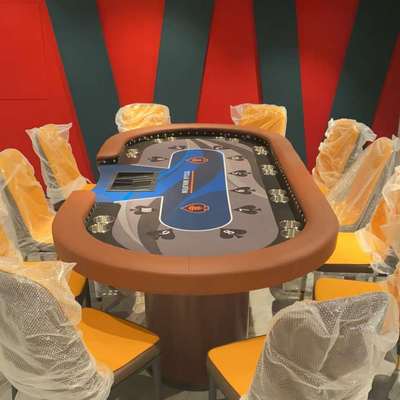 专业德州扑克桌折叠桌面筹码德扑棋牌室扑克牌台面桌布德州桌子