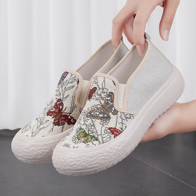 布鞋女款休闲单鞋百搭