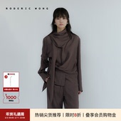飘带结构高级感衬衫 RODERIC WONG2025气质通勤衬衣女装 高智感穿搭