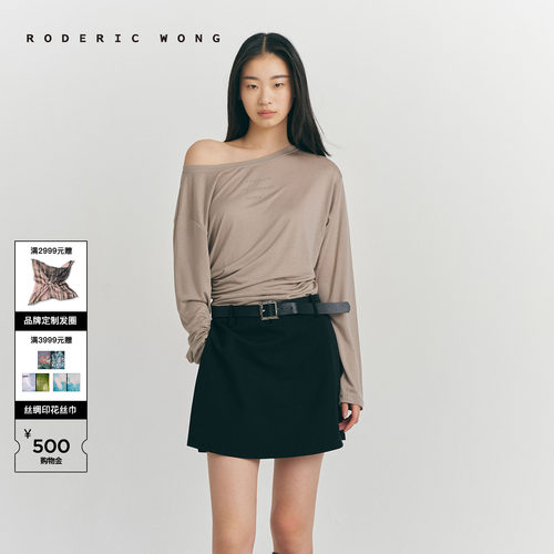 RODERICWONG露肩收腰TEE