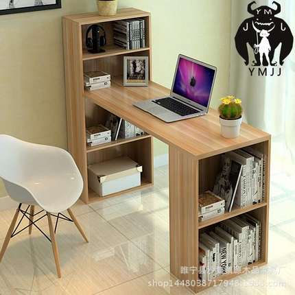 台式电脑桌家用书桌书架柜一体宿舍学生写字台笔记本桌子台式机