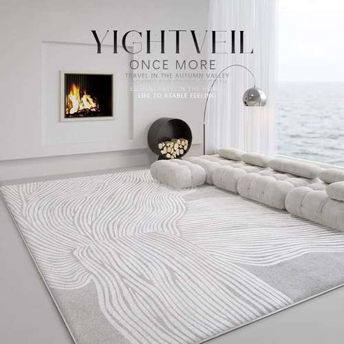 地毯客厅卧室床边仿羊绒加厚地垫侘寂秋冬法风轻奢高级感2024新款