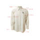 65式 纯棉布料解放时期白衬衣 长袖 白衬衣老式 米白色军衬衣男女同款