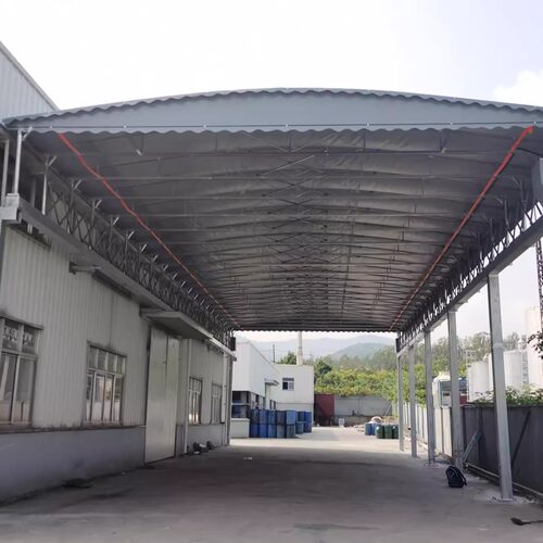电动钢筋棚临建钢结构钢筋加工厂棚轻钢结构活动房堆料场防雨蓬