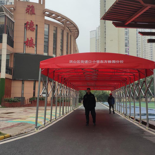 钢筋加工棚厂家钢结构雨蓬双层简易移动式活动工棚铁皮棚拱形彩钢