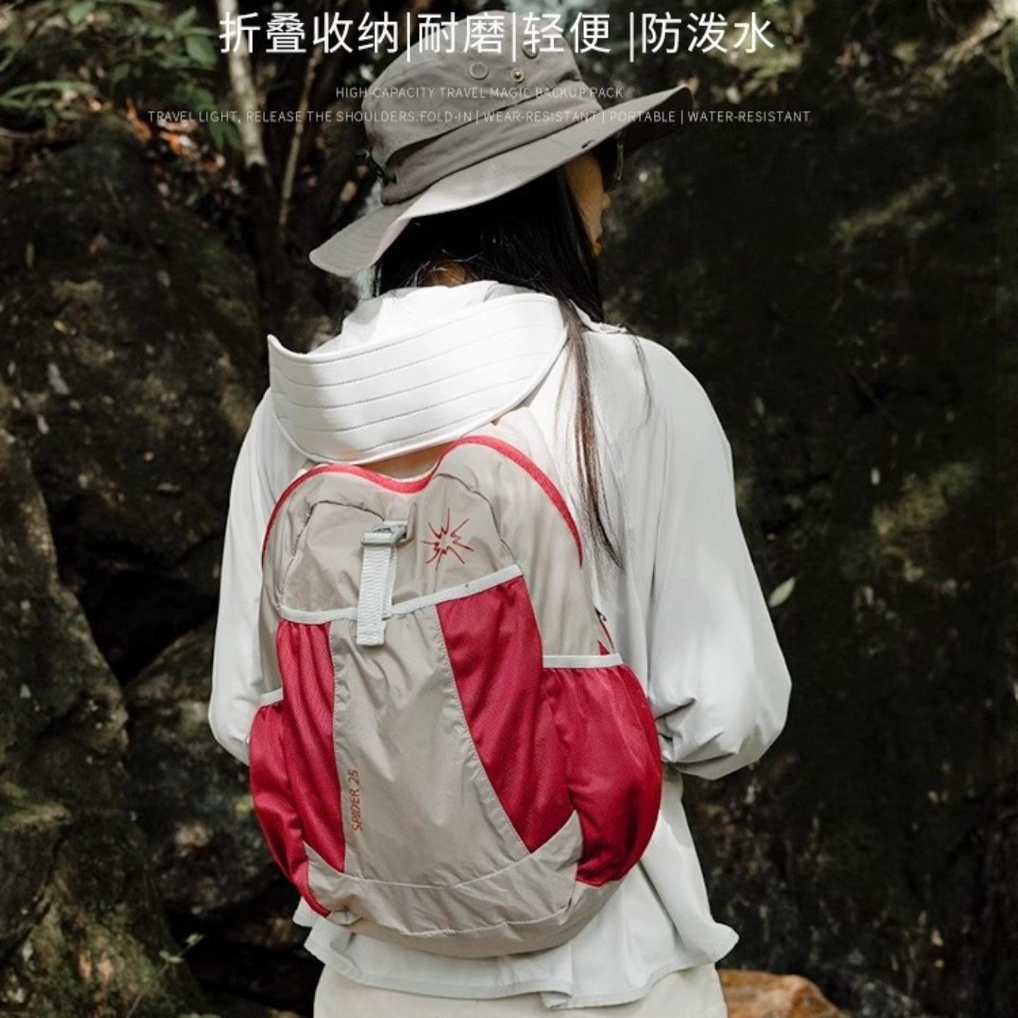 旅行背包女款轻便户外夏季可折叠