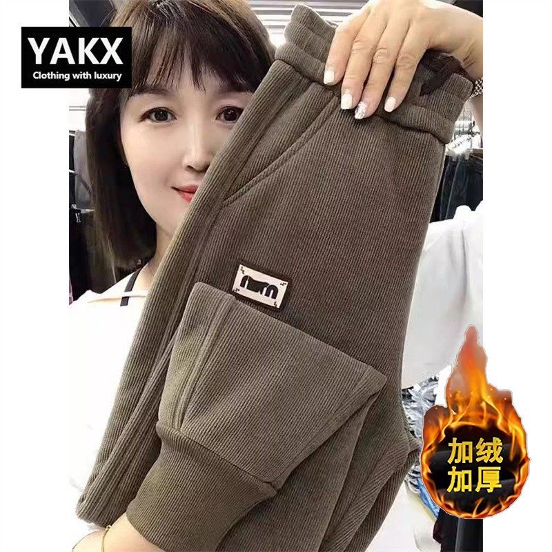 加绒加厚羊羔绒卫裤男士秋冬季2025新款束脚哈伦运动休闲裤子男款,男装,休闲裤,淘宝优惠券,粉丝福利购,淘宝优惠卷