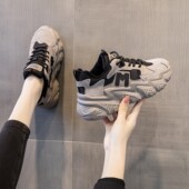 2025夏季 韩式 流行女爸爸鞋 薄在trbottom品牌真皮多功能厚底运动休