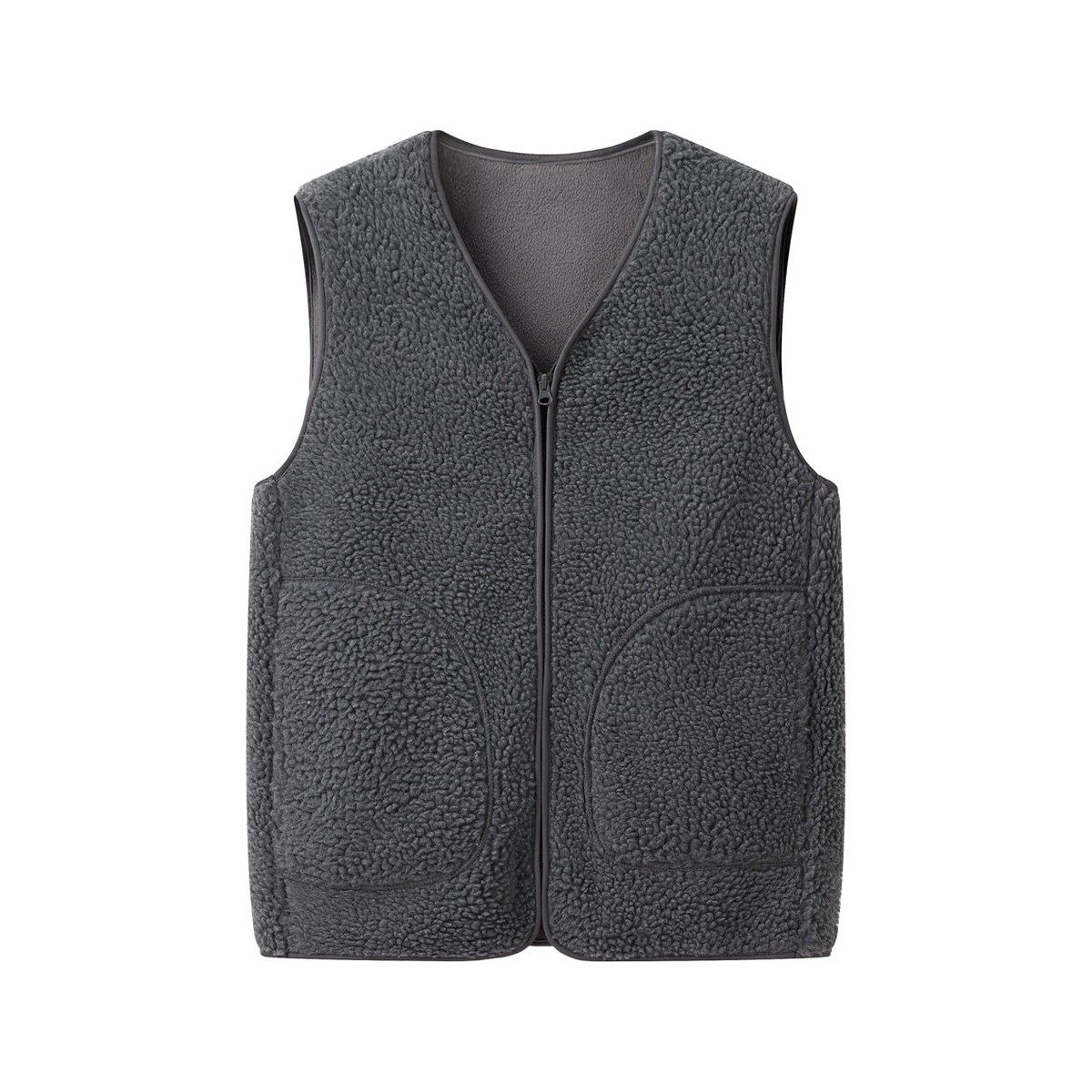 MUSONMU拉炼V无领马夹背心无袖外套秋冬季羊羔毛摇粒绒马甲男女,男装,常规马甲,淘宝优惠券,粉丝福利购,淘宝优惠卷