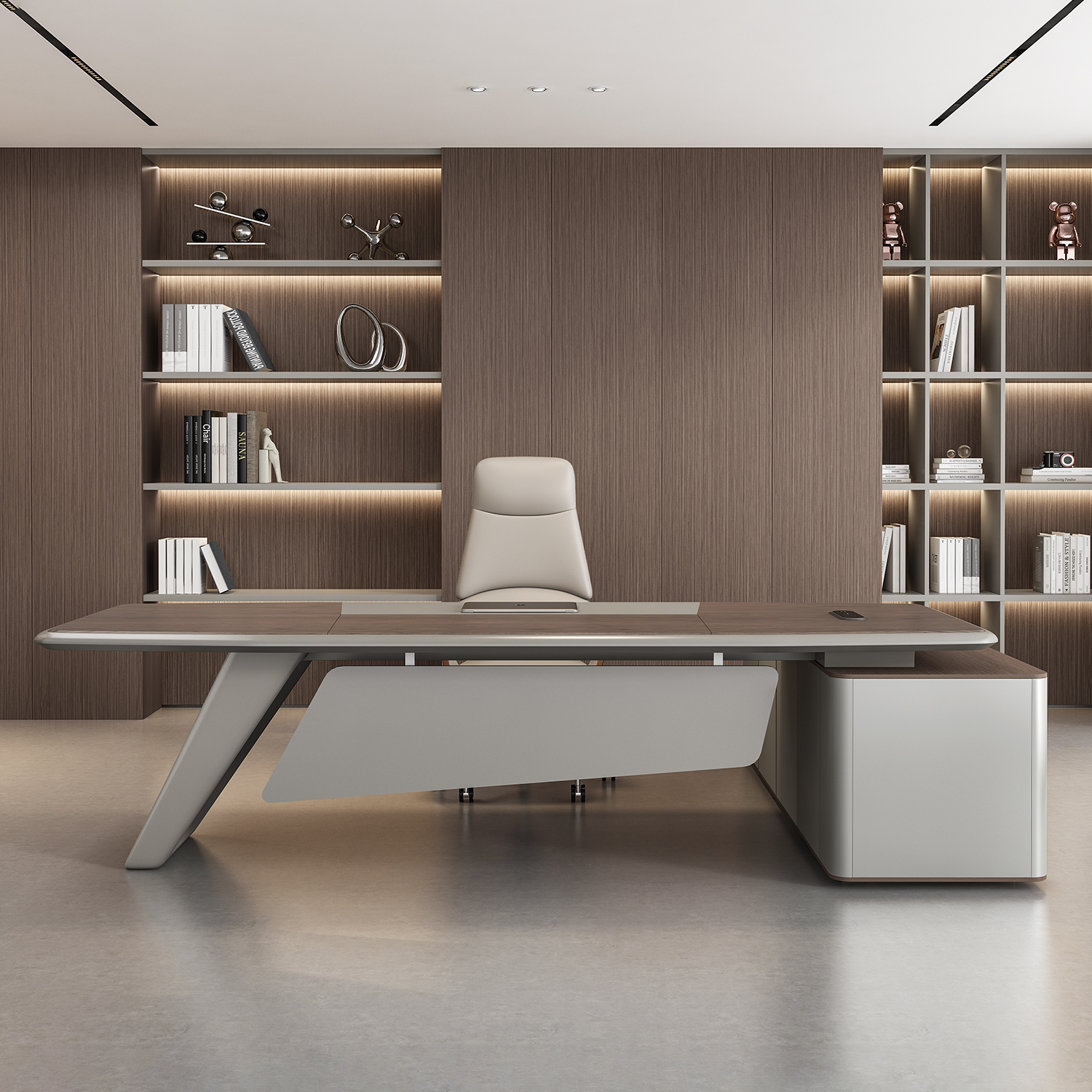 首本轻奢老板桌大班台