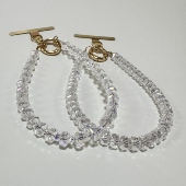 「Lady Bee」冰晶碎·水晶串珠手机链钥匙扣挂件包包挂饰手机挂