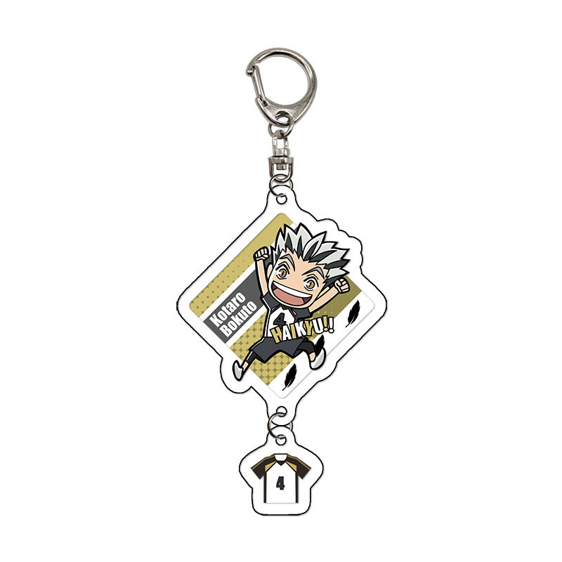 thumbnail for PQ Junior Pendant Model Keychain Haikyuu!! Hinata Shoyo Kageyama Flying Male transparent acrylic pendant